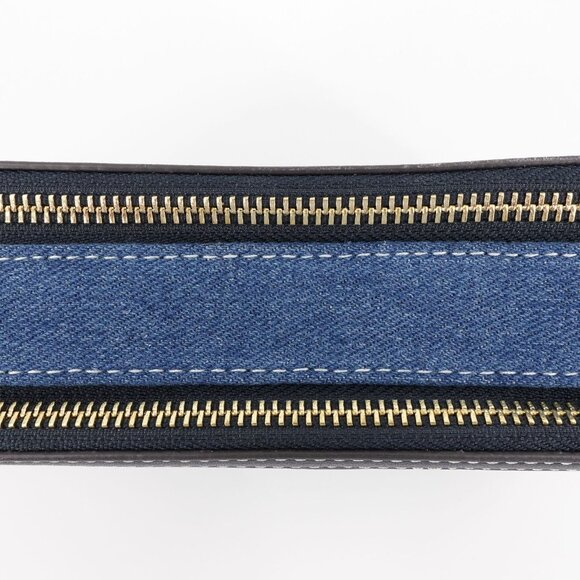 Tory Burch Miller Denim Mini Crossbody Bag Denim Multi OS - Picture 11 of 16